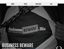 Tablet Screenshot of businessbeware.biz